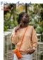 Preview: Fibre Mood 18 Organic French Terry  Paola apricot/schwarz